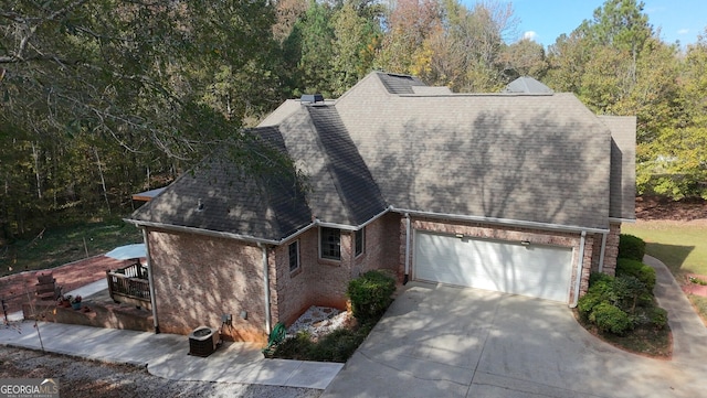 view of front of property featuring central AC