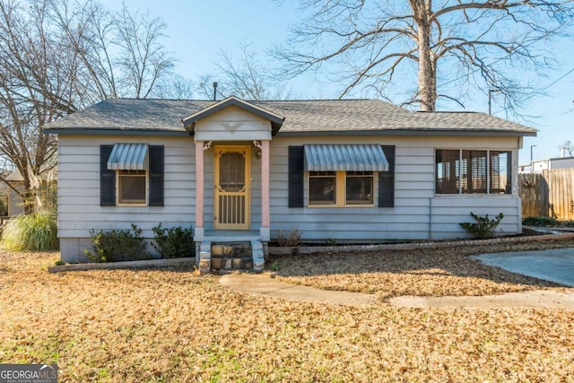 view of front of property