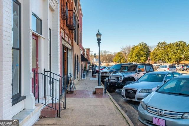 view of vehicle parking