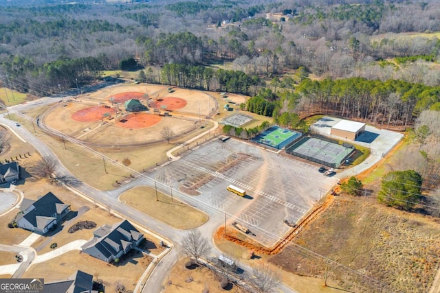 birds eye view of property