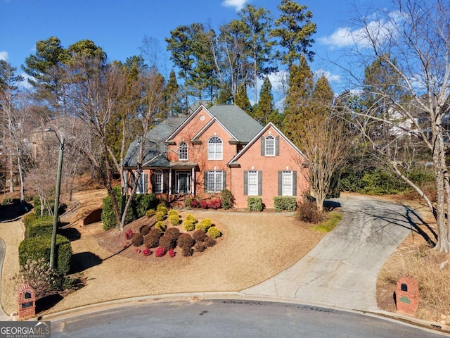 view of front property with covered porch