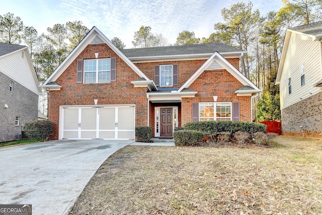 view of front of home featuring a garage