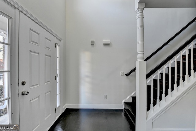 foyer entrance with plenty of natural light