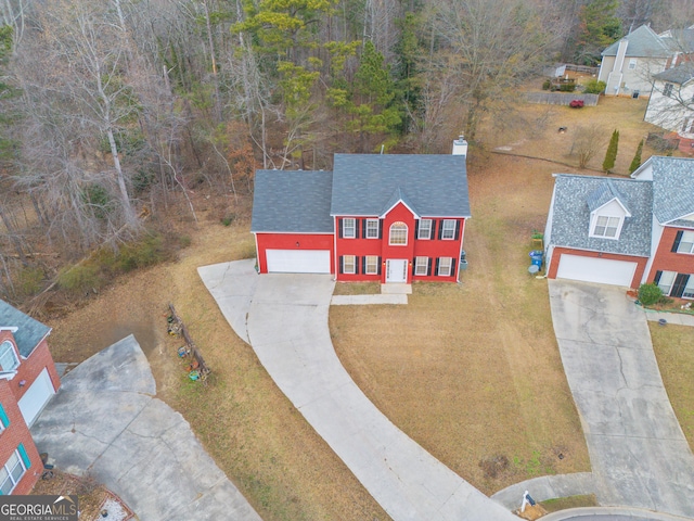 birds eye view of property