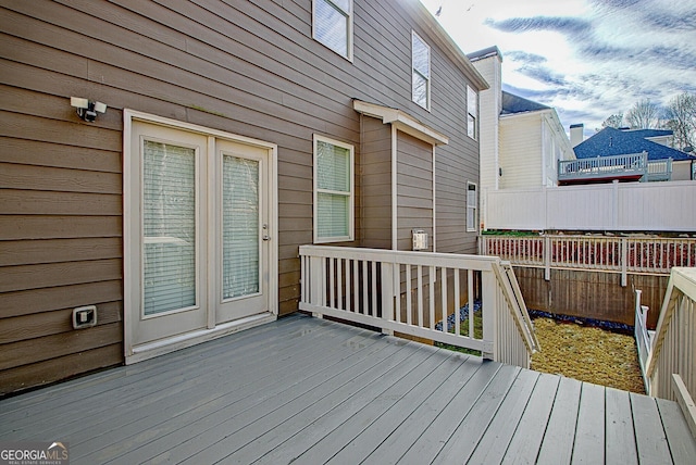 view of wooden terrace