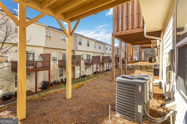 view of patio / terrace with central AC unit