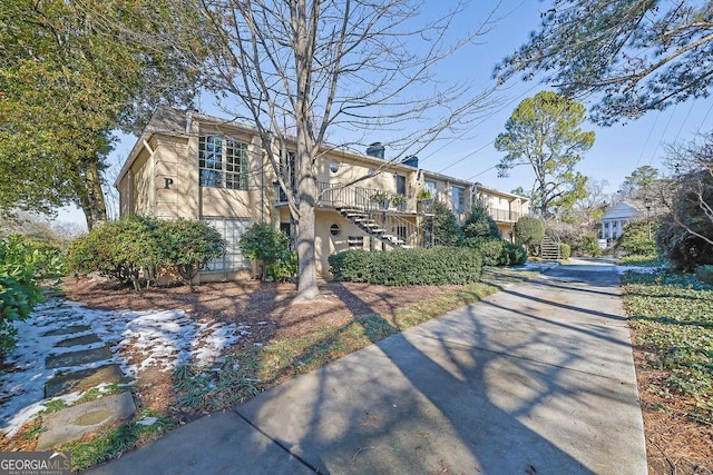 view of front of home