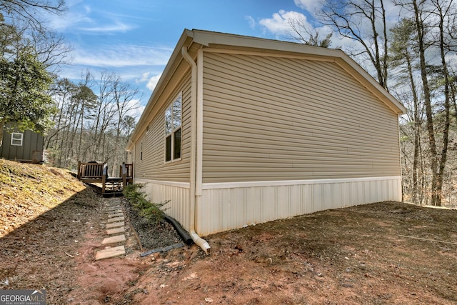 view of side of property