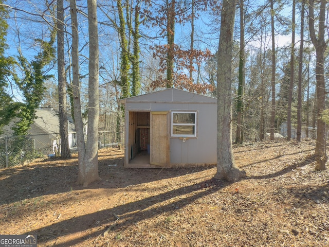 view of outbuilding