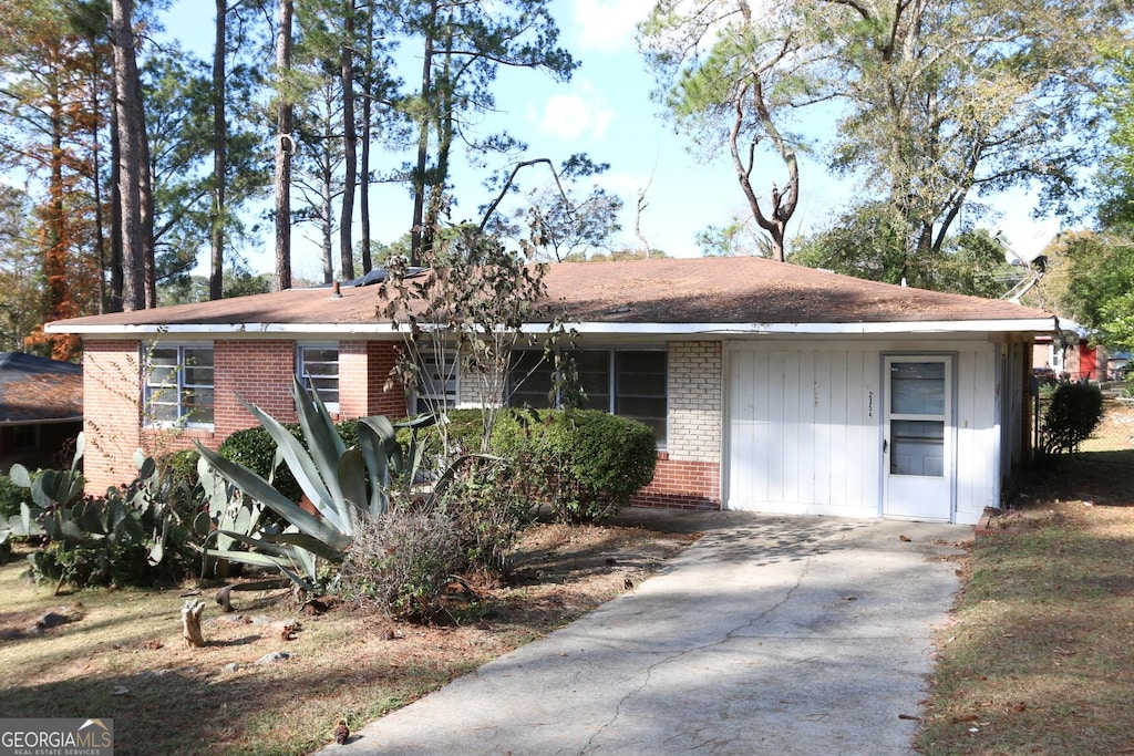 view of ranch-style home