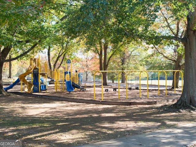 view of play area