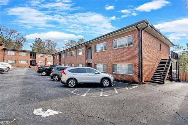 view of parking / parking lot