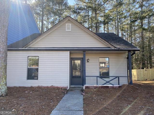 bungalow with a porch