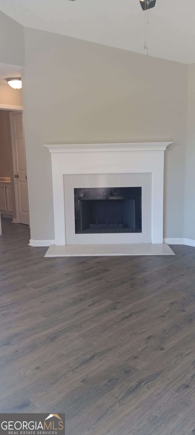 interior details with hardwood / wood-style flooring