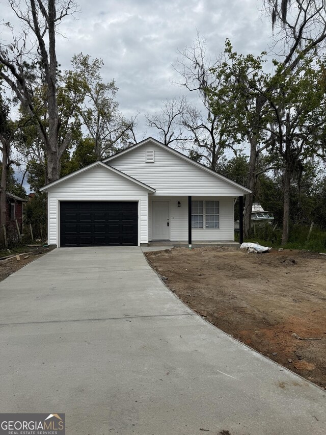 view of front of home featuring a garage