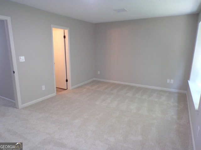 view of carpeted empty room