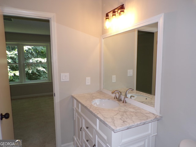 bathroom with vanity