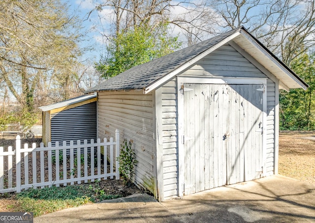 view of outbuilding