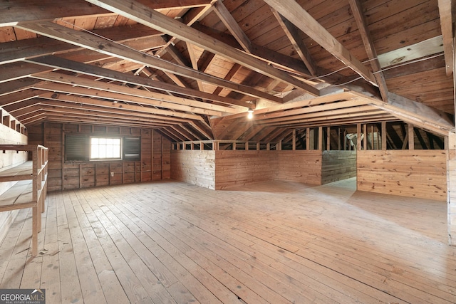 view of attic