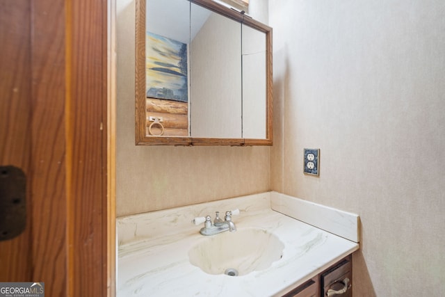 bathroom featuring vanity