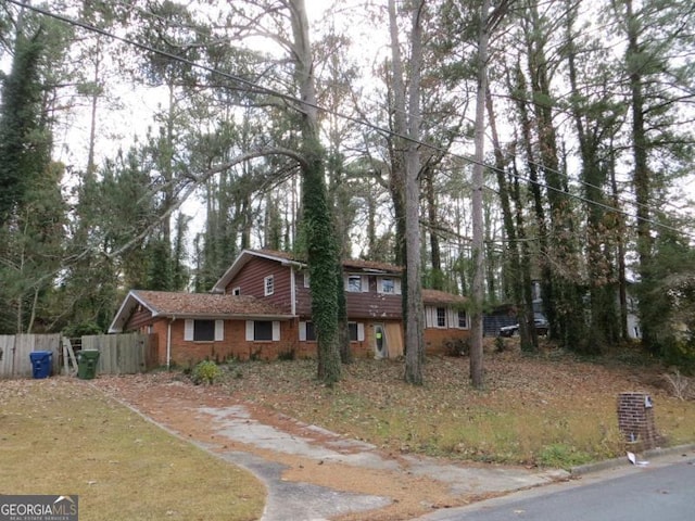 view of front of house