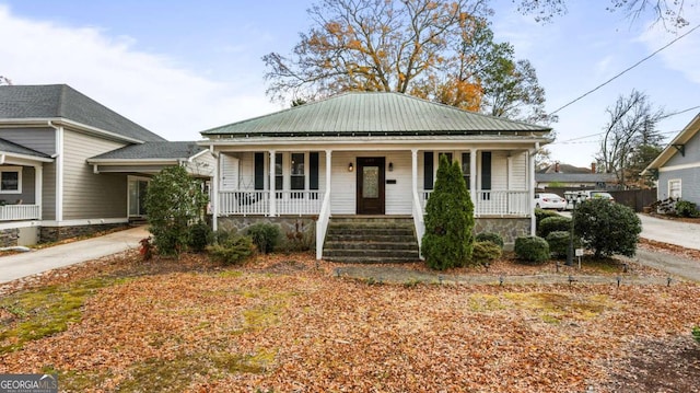 bungalow-style home featuring a porch