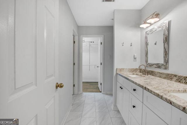 bathroom with vanity