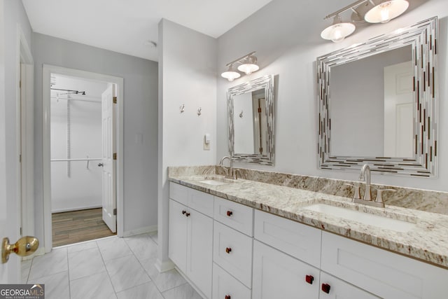 bathroom with vanity