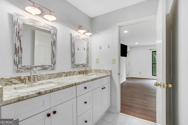 bathroom with vanity