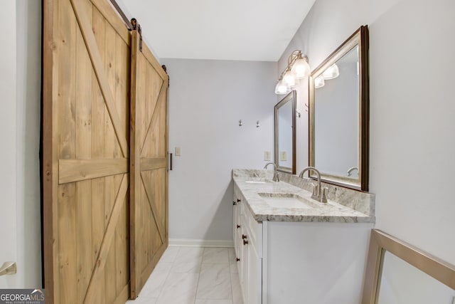 bathroom featuring vanity