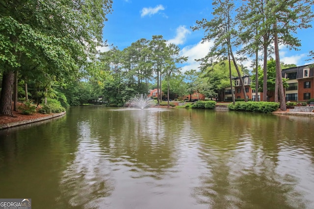 view of water feature