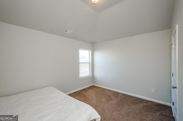 bedroom with carpet