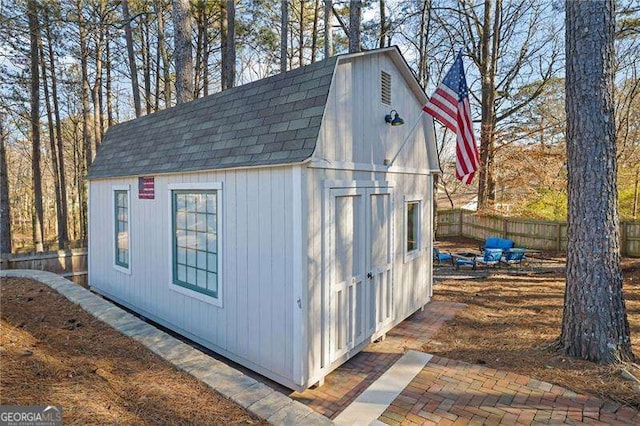 view of outbuilding