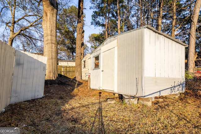 view of outdoor structure