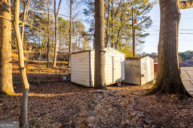 view of outdoor structure