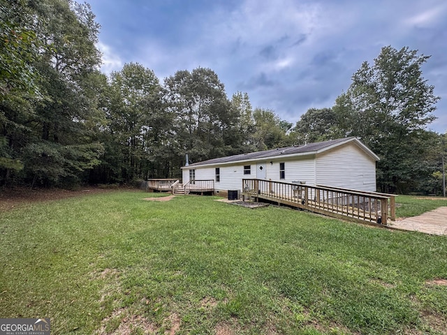 exterior space featuring a deck