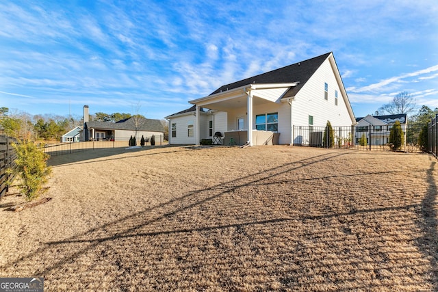 view of rear view of property