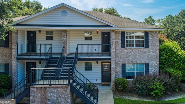 view of front of property with a porch