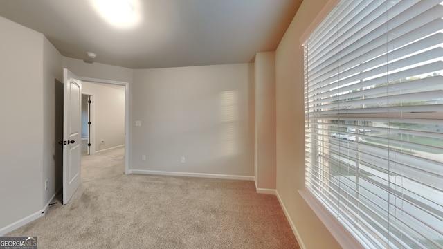 view of carpeted empty room