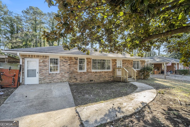 view of ranch-style home