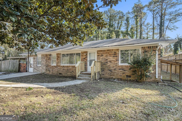 view of ranch-style house