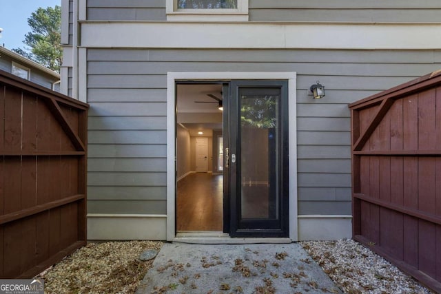 view of entrance to property