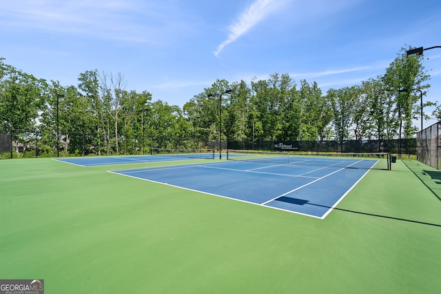 view of sport court