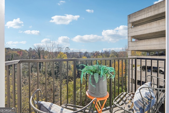 view of balcony