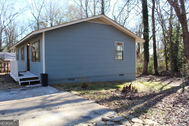 view of side of home