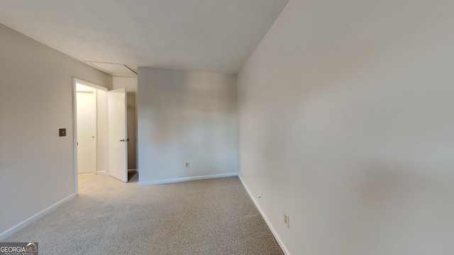 view of carpeted empty room