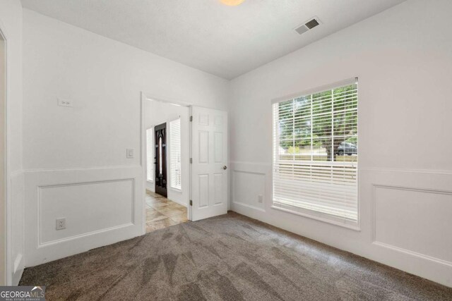 view of carpeted empty room