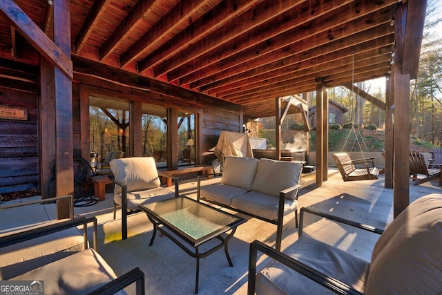 view of patio / terrace featuring outdoor lounge area