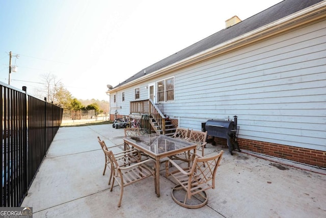 view of patio / terrace featuring area for grilling