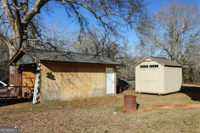 view of outbuilding